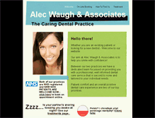 Tablet Screenshot of alecwaugh-dental.co.uk